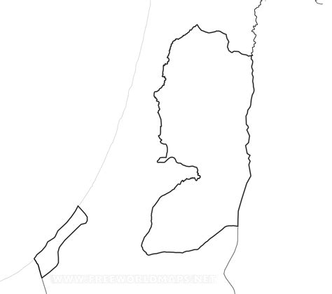 Blank Map Of Israel And Palestine – The World Map