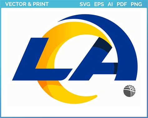 Los Angeles Rams - Primary Logo - Football Sports Vector SVG Logo in 5 formats