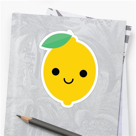 "Lemon Lime Emoji Happy Smiling Face" Stickers by teeandmee | Redbubble