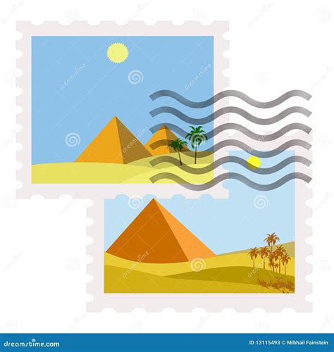 Egypt postage stamps stock vector. Illustration of postage - 13115493