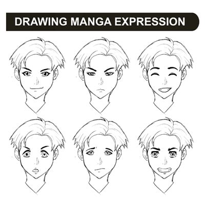 Drawing Manga Expressions and Emotions – How to Draw Step by Step Drawing Tutorials