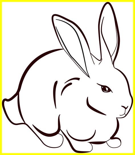 Rabbit Clipart Outline