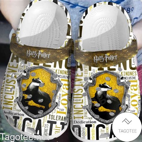 Harry Potter Hufflepuff Badger Crocs Clogs - Tagotee