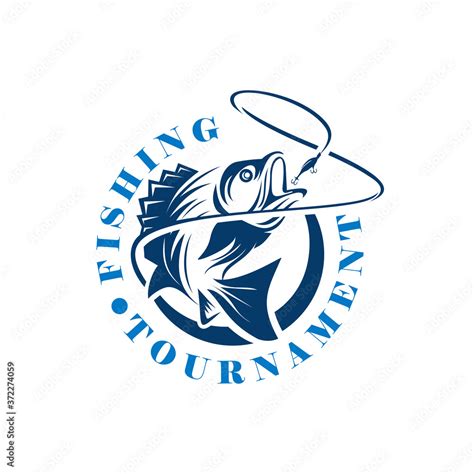 Fishing Tournament Logo Template, Fishing logo design template illustration . Sport fishing Logo ...