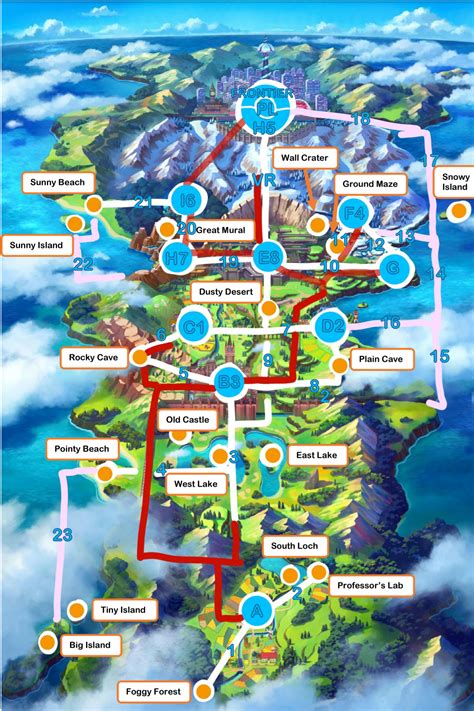 Galar Region Map Full Size Hd Pokemon