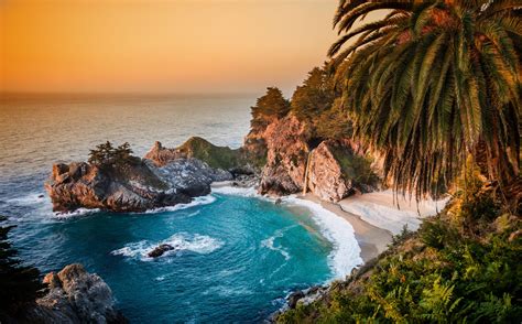 nature, Sea, Waves, Palm Trees, Beach Wallpapers HD / Desktop and ...