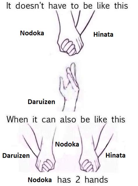 a very basic X has two hands meme : r/precure