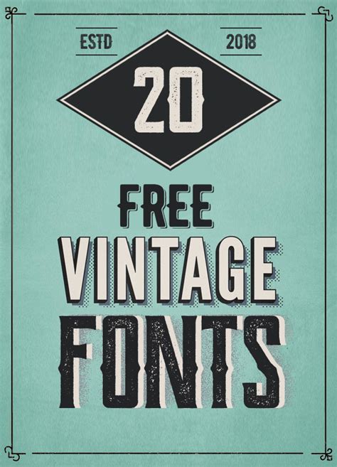 Free Vintage Fonts | Fonts | Graphic Design Junction