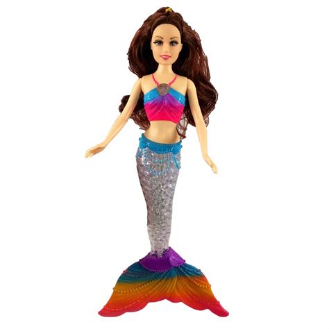 Fashion Kids Mermaid Dolls Toys Swimming Luminescent Mermaid Doll ...