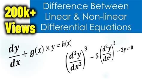 Linear Versus Nonlinear Equations