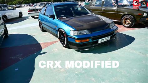 Honda CRX Modified by Triple S Garage - Borneo Kustom Show 2017 - YouTube