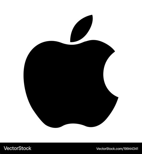 Apple logo computer ipad iphone software Vector Image