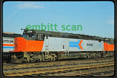 Original Slide, AMTK Amtrak EMD SDP40F #647 at Chicago, 1976 | #1830905739