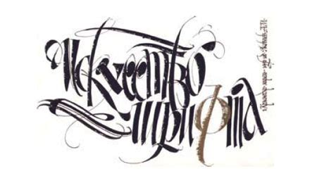 Russian calligraphy