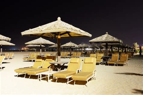 Beach Night Illumination with a View on Palm Jumeirah Stock Image - Image of palm, hotel: 36225333