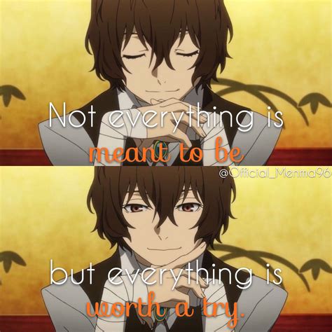 Dazai Osamu || Bungou Stray Dogs || Anime Quote | Anime quotes, Anime ...