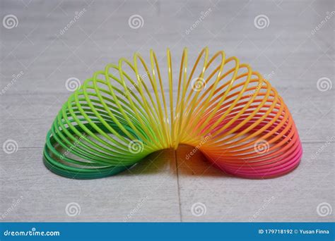 Slinky Colorful Rainbow Rings Editorial Photography - Image of baby, toys: 179718192