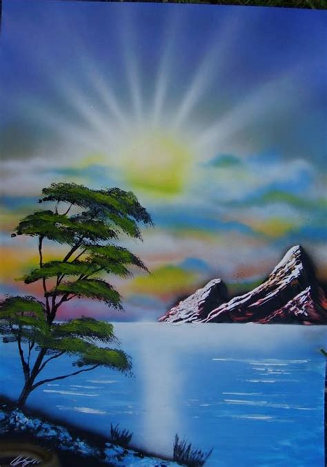 Rainbow sky spacepainting, spraypainting art - Ivan Perončík | Landscape art painting, Fantasy ...