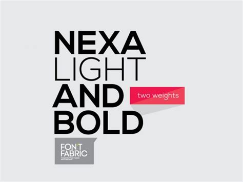 Nexa Light and Bold Free Font - PSDDD.co