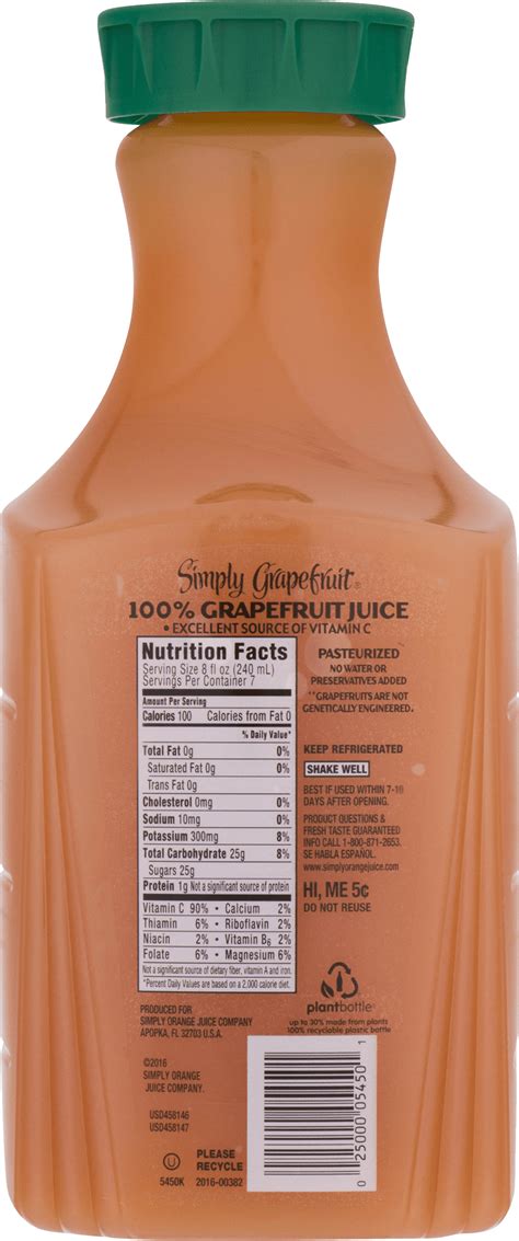 Simply Orange Juice Nutrition Facts – Blog Dandk