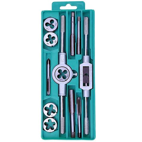 12pcs/set Metric Tap and Dies Set NC Screw Thread Plugs Taps Alloy Steel Hand Screw Taps Hand ...