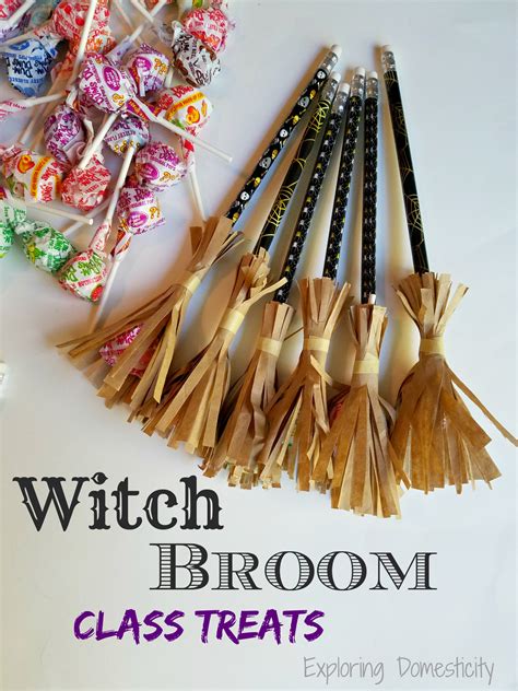 Witch Broom Halloween Class Treats ⋆ Exploring Domesticity