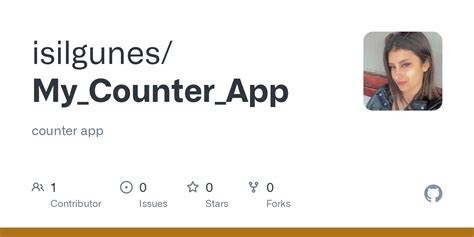 GitHub - isilgunes/My_Counter_App: counter app