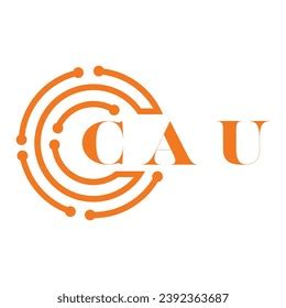 Cau Letter Design Cau Letter Technology Stock Vector (Royalty Free) 2392363687 | Shutterstock