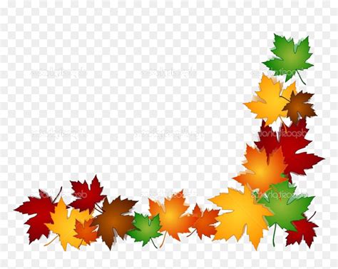 Autumn Leaf Border Clip Art, HD Png Download - vhv