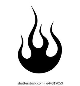 Flame Vector Tribal Flame Vector Icon Stock Vector (Royalty Free) 644819053 | Shutterstock