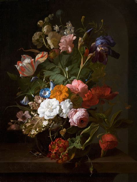 Still Life with Flowers and a Cricket by Rachel Ruysch