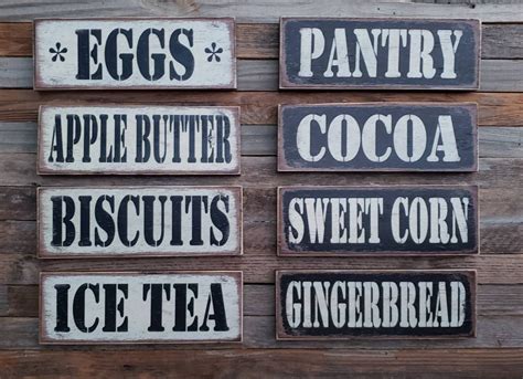 Rustic Wood Kitchen Signs | Etsy