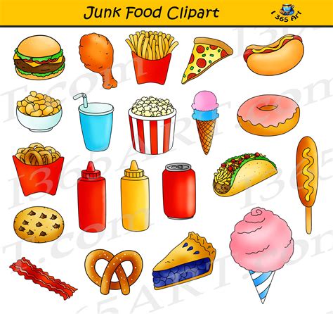 Junk Food Clipart, Fast Food Graphics Commercial Use Clipart