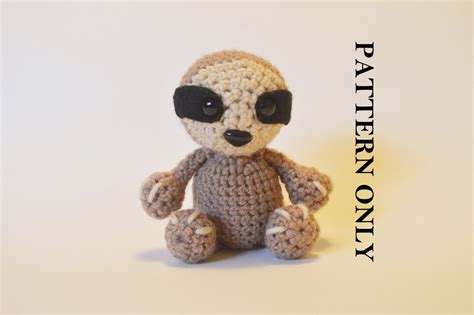 PATTERN: Sloth Plushie Crochet Pattern. Tutorial Hand Made - Etsy