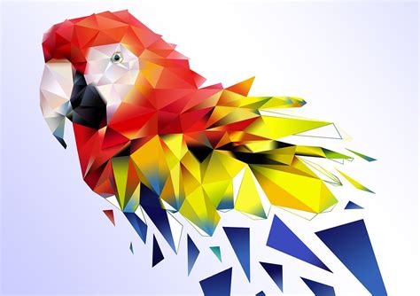 POLYGONAL PORTRAIT ART (Low Poly Art) on Behance | Polygon art, Geometric art, Low poly art