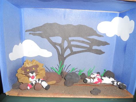 diorama lion habitat | The Crazy Crouts: Diorama BABY!! School Projects, Projects For Kids ...