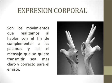 Clases de expresión corporal con sus definiciones