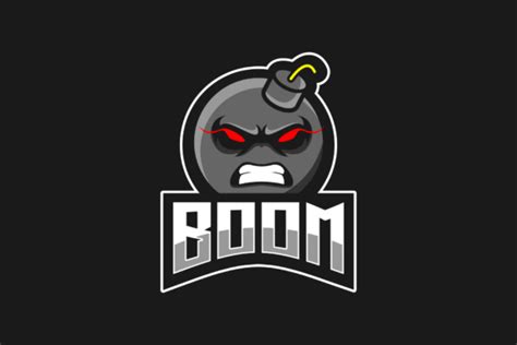 Boom Mascot Sport Logo Vector Template Graphic by Jhon aburame · Creative Fabrica