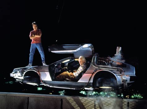 In Back to the Future II (1989), A fiberglass DeLorean was built for ...