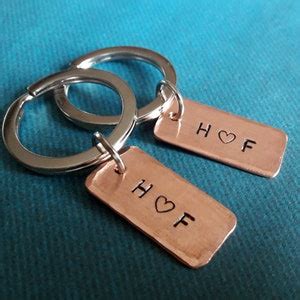 Couples Keychain Set Personalized Couples Gift Boyfriend - Etsy