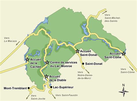 Mont Tremblant National Park Map | Images and Photos finder