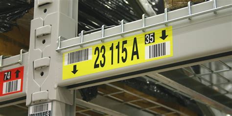 Warehouse Racking Barcode Labels