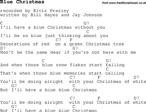 Blue Christmas By Elvis Presley Easy Guitar Tab Guitar