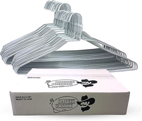 Wire Hangers in Bulk - 200 White Metal Hangers - 18 Inch 14.5 Gauge Standard Coated Steel ...