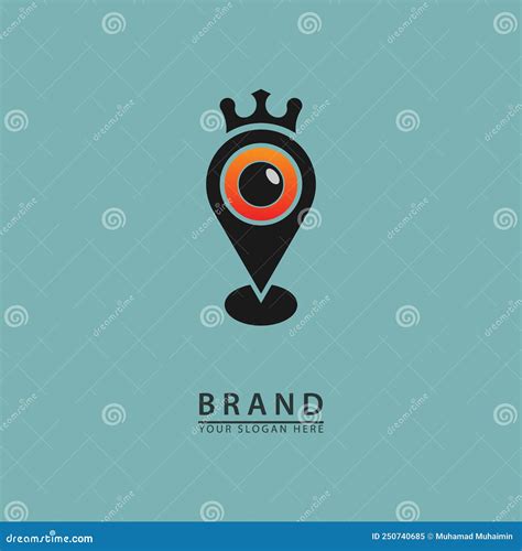 Camera eye symbol location stock vector. Illustration of camera - 250740685