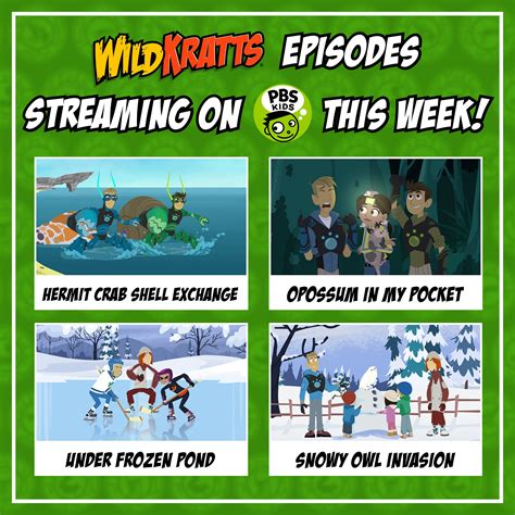 Wild Kratts Episodes Streaming on the PBS KIDS Player This Week ...