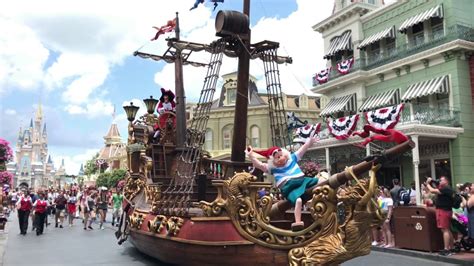 Magic Kingdom - Peter Pan Parade Celebrating The 65 Anniversary Of The Walt Disney Classic - YouTube