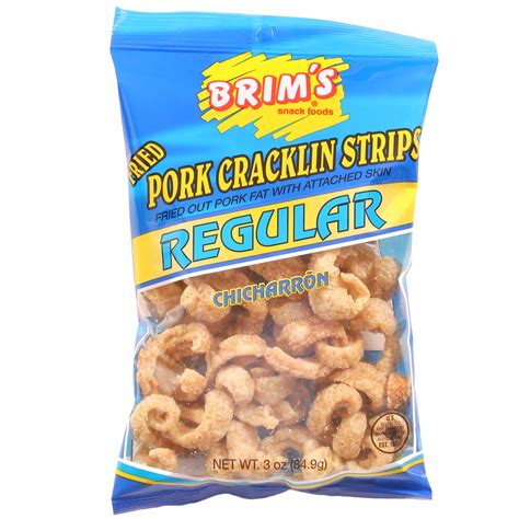 Regular Pork Cracklin Strips | Brim's Snack Foods