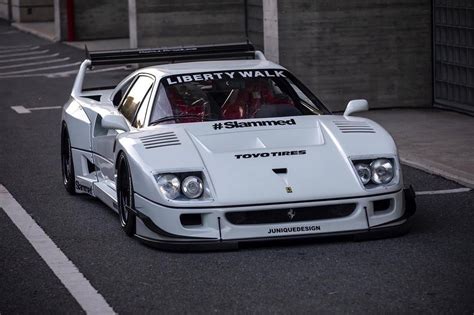 Liberty Walk widebody Ferrari F40 unveiled; Sacrilege? - The Supercar Blog