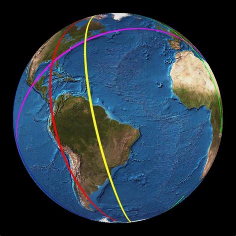 Polar Orbiting: NOAA Satellite Tracks Dataset | Science On a Sphere